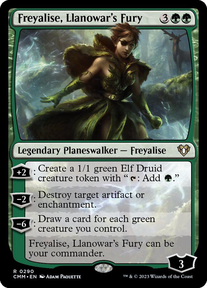 Freyalise, Llanowar's Fury (290) - Commander Masters (CMM)