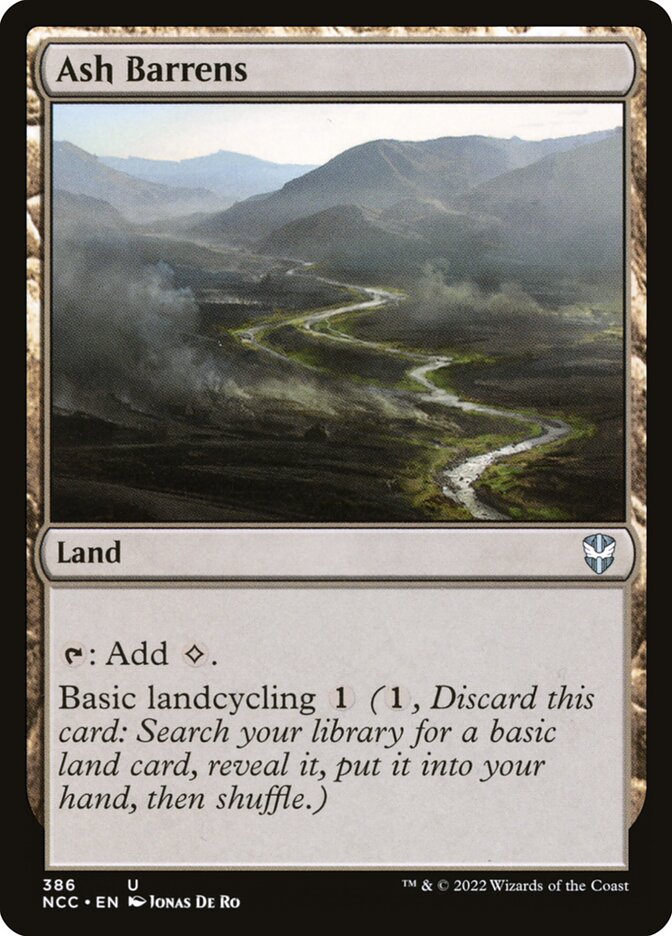 Ash Barrens (386) - New Capenna Commander (NCC)