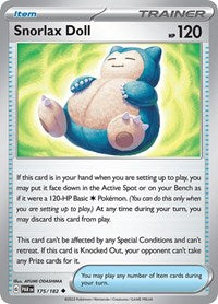 Snorlax Doll (175) - SV04: Paradox Rift (PAR)