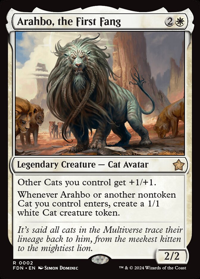 Arahbo, the First Fang - [Foil] Foundations (FDN)