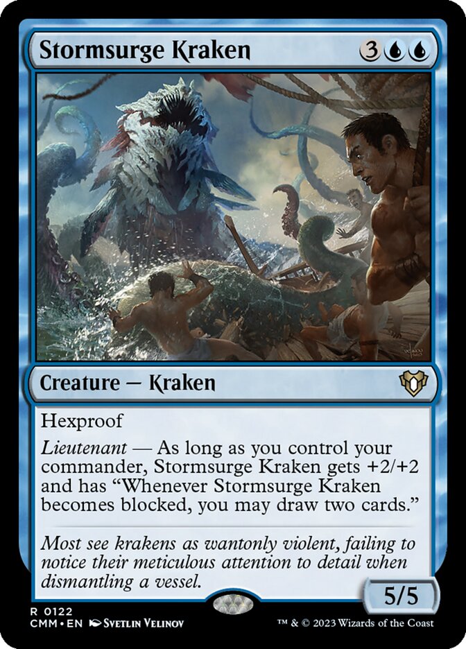 Stormsurge Kraken (122) - Commander Masters (CMM)