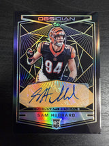 2018 Panini Obsidian Sam Hubbard Rookie Auto Electric Etch Orange /50