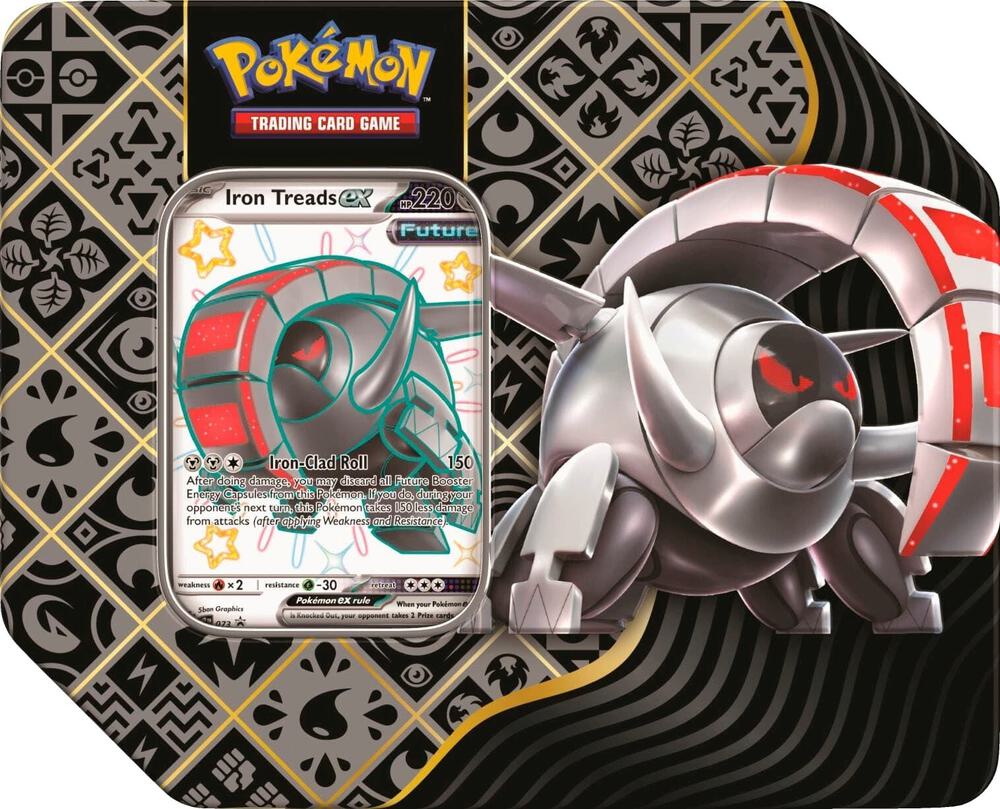 Paldean Fates Tin [Iron Treads ex] - SV: Paldean Fates (PAF)