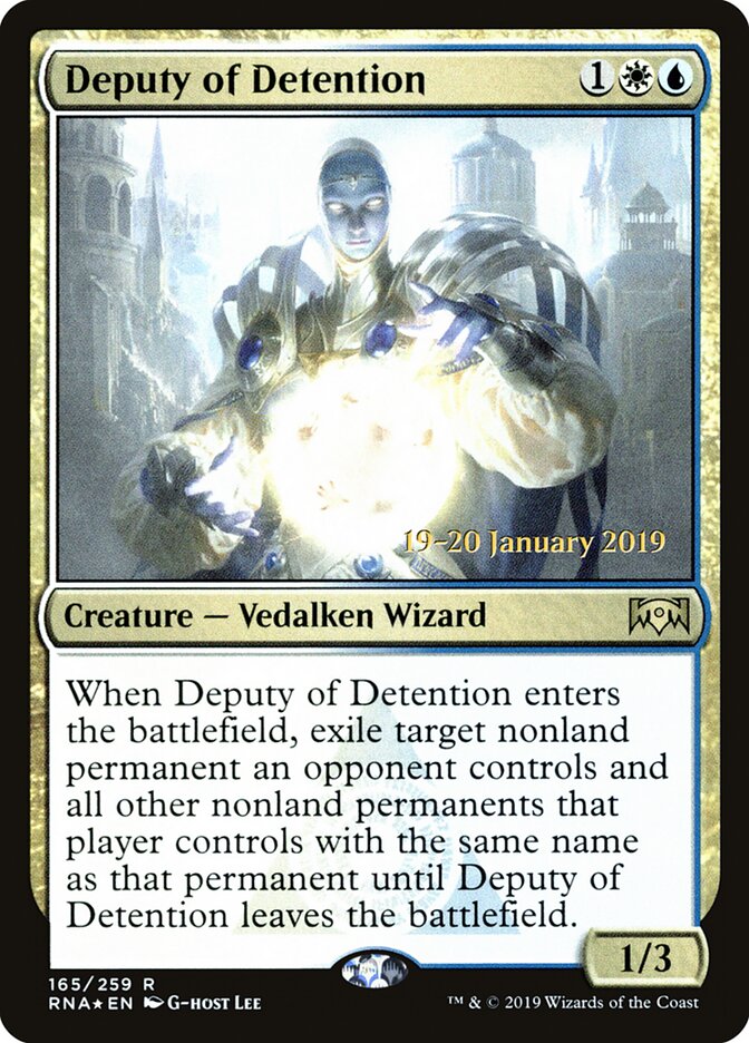 Deputy of Detention (165s) - Ravnica Allegiance Promos (PRNA)
