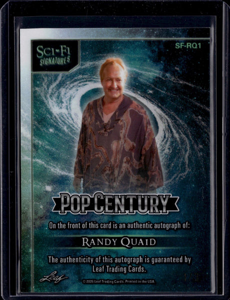 2026 Leaf Pop Century - Sci-Fi Signatures #SF-RQ1 Randy Quaid /3