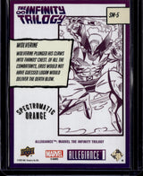 2023 Upper Deck Infinity Trilogy Wolverine Spectromatic Orange /99