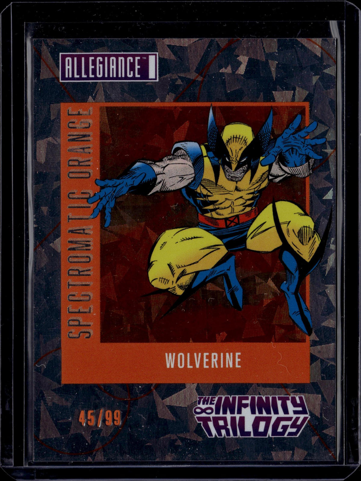 Trilogy99 2023 Upper Deck Infinity Trilogy Wolverine Spectromatic Orange /99 ...