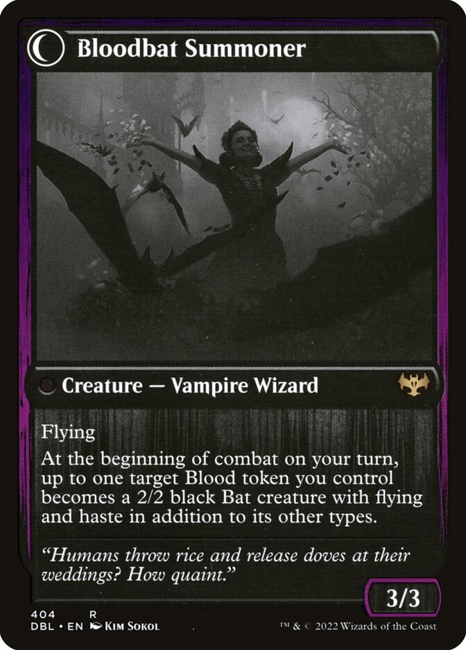 Voldaren Bloodcaster // Bloodbat Summoner (404) - Innistrad: Double Feature (DBL)