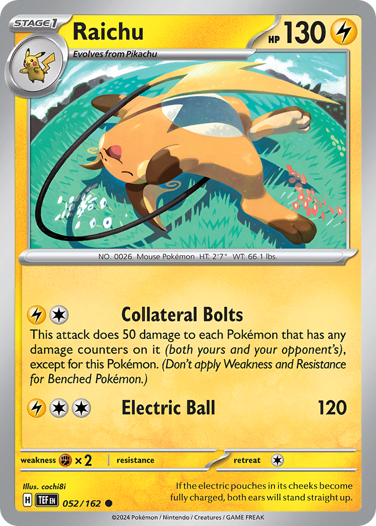 Raichu (52/162) - Temporal Forces (TEF)
