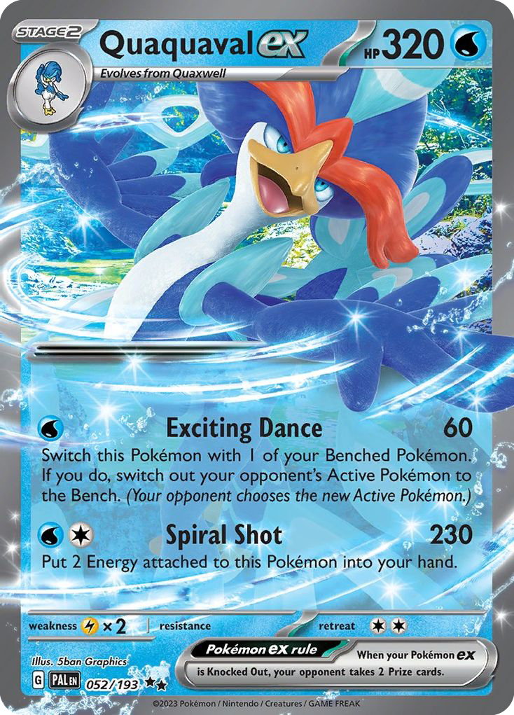 Quaquaval ex (52/193) - [Holo Foil] Paldea Evolved (PAL)