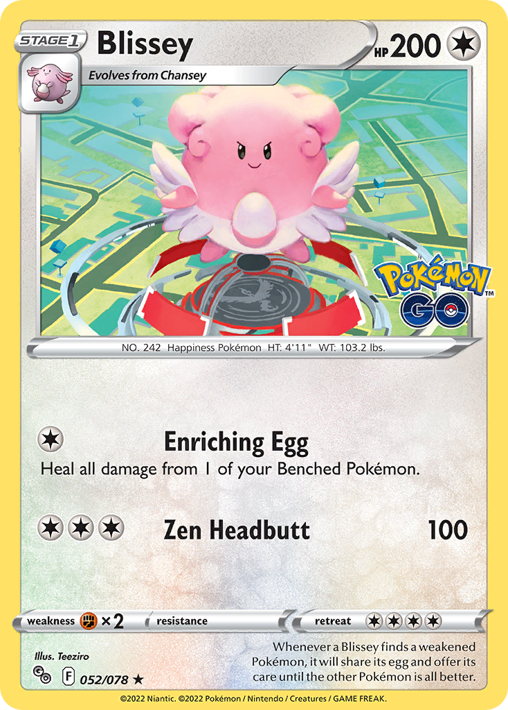 Blissey (52/78) - [Reverse Holo] Pokemon GO (PGO)