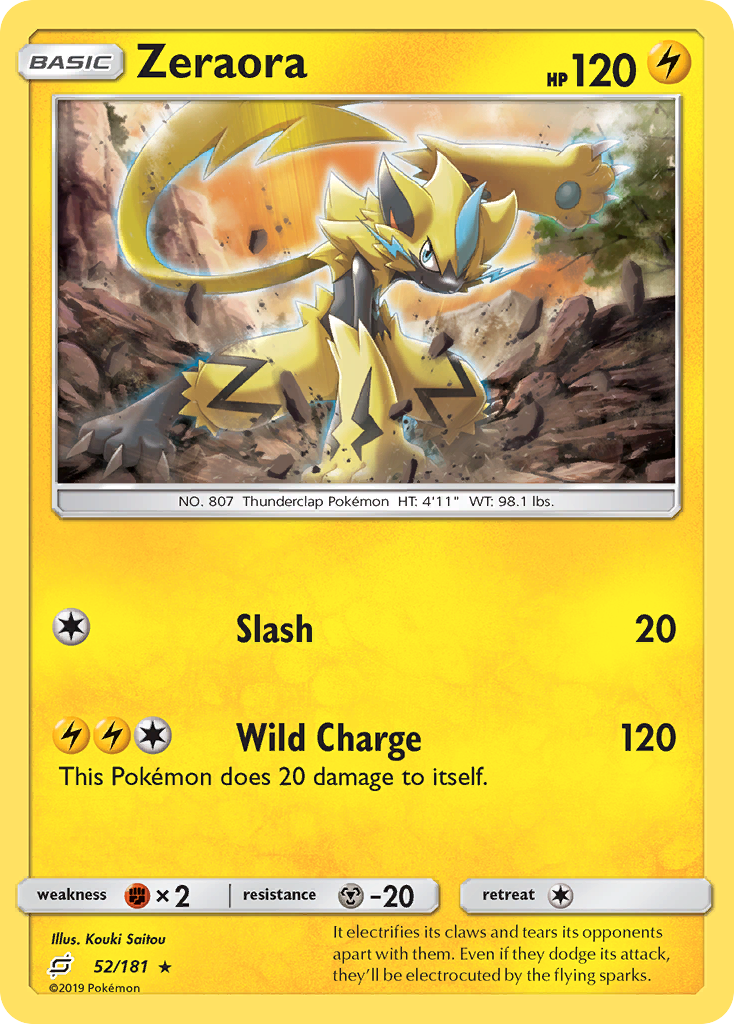 Zeraora (52/181) - [Holo Foil] Team Up (TEU)