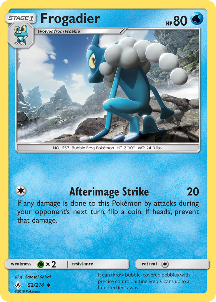 Frogadier (52/214) - [Reverse Holo] Unbroken Bonds (UNB)