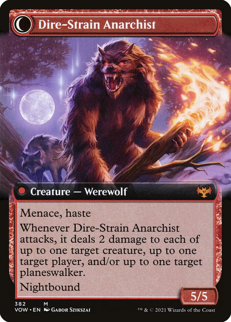Volatile Arsonist // Dire-Strain Anarchist (382) - Innistrad: Crimson Vow (VOW)