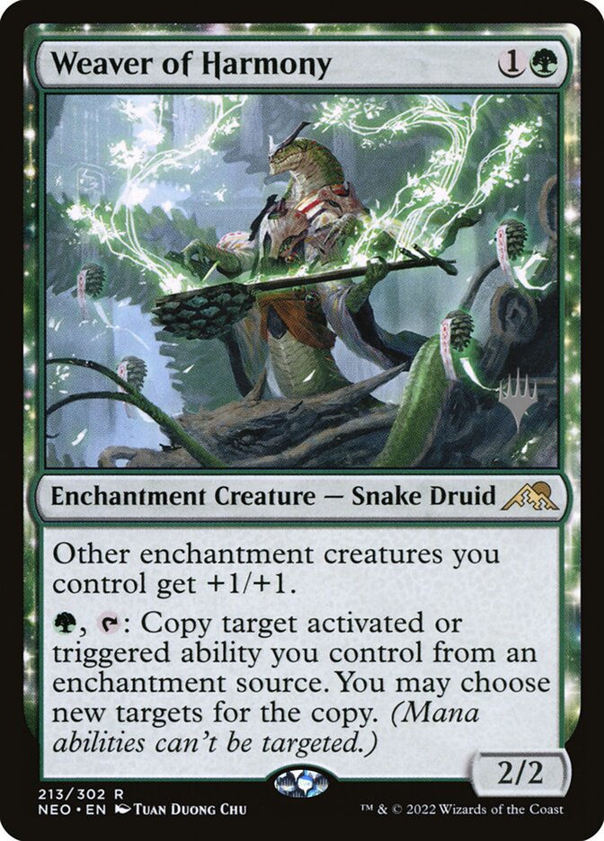 Weaver of Harmony (213p) - Kamigawa: Neon Dynasty Promos (PNEO)