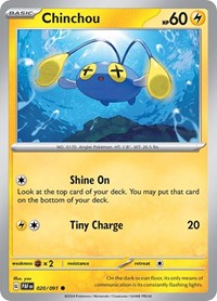 Chinchou (20) - SV: Paldean Fates (PAF)