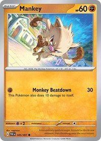 Mankey (45) - SV: Paldean Fates (PAF)