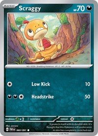 Scraggy (60) - SV: Paldean Fates (PAF)