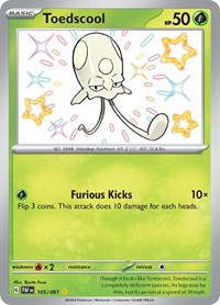 Toedscool (105) - SV: Paldean Fates (PAF)