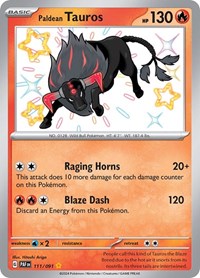 Paldean Tauros (111) - SV: Paldean Fates (PAF)