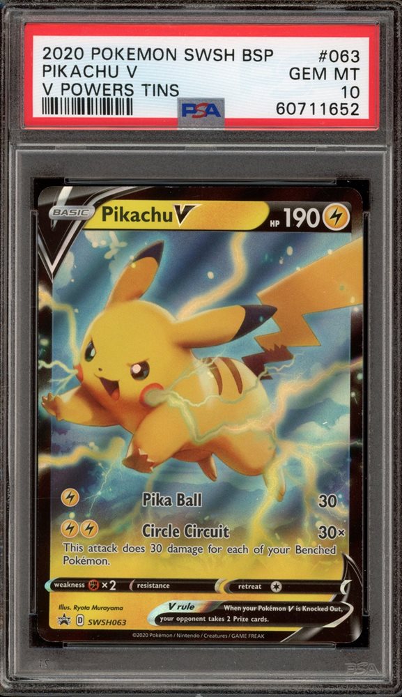 Pikachu V #SWSH063 - [Graded PSA 10]  SWSH: Sword & Shield Promo Cards (SWSD)