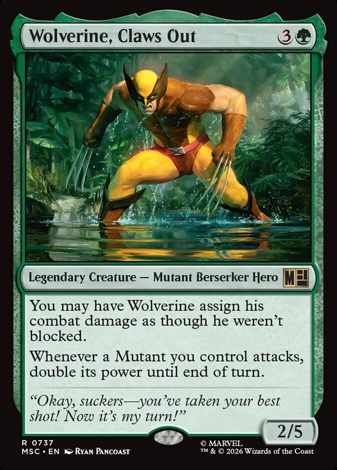 Wolverine, Claws Out (737) - Marvel Super Heroes Commander (MSC)