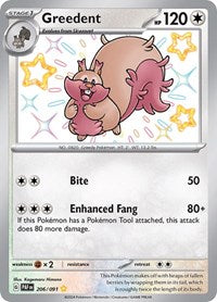 Greedent (206) - SV: Paldean Fates (PAF)