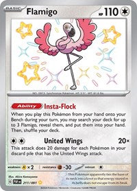 Flamigo (211) - SV: Paldean Fates (PAF)