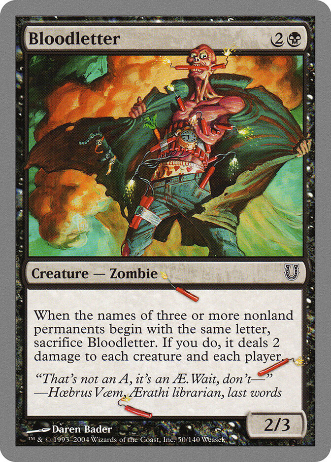 Bloodletter (50) - Unhinged (UNH)