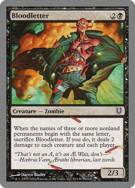 Bloodletter (50) - Unhinged (UNH)