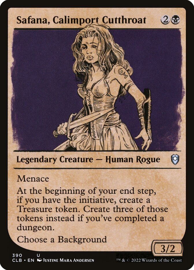 Safana, Calimport Cutthroat (390) - Commander Legends: Battle for Baldur's Gate (CLB)