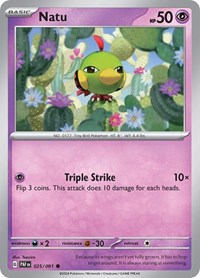 Natu (25) - SV: Paldean Fates (PAF)