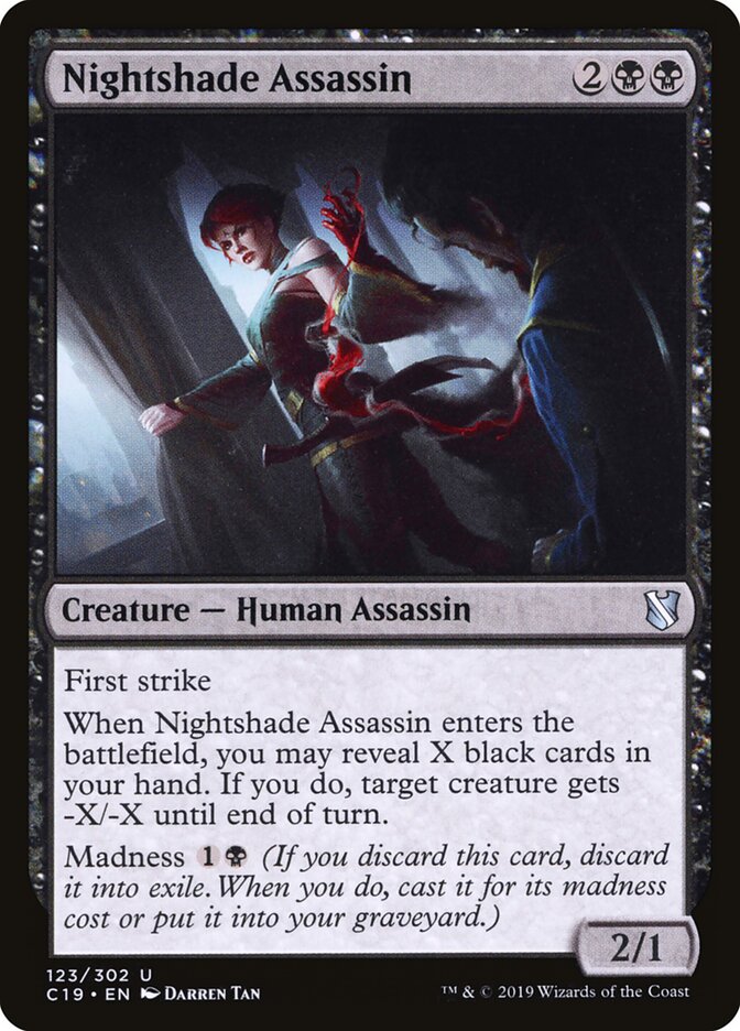 Nightshade Assassin (123) - Commander 2019 (C19)