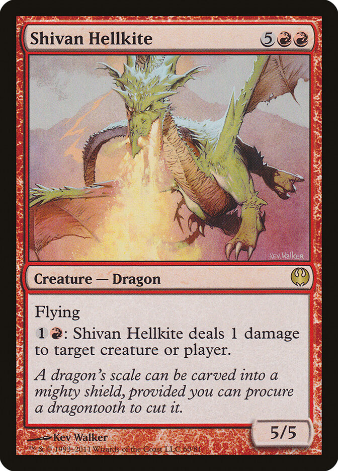 Shivan Hellkite (60) - Duel Decks: Knights vs. Dragons (DDG)