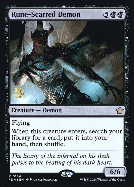 Rune-Scarred Demon (184s) - Foundations Promos (PFDN)