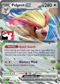 Pidgeot ex (164) - Prize Pack Series Cards