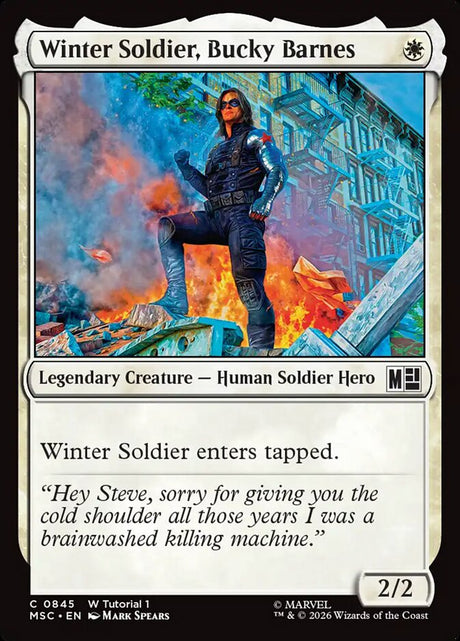 Winter Soldier, Bucky Barnes (845) - Marvel Super Heroes Commander (MSC)