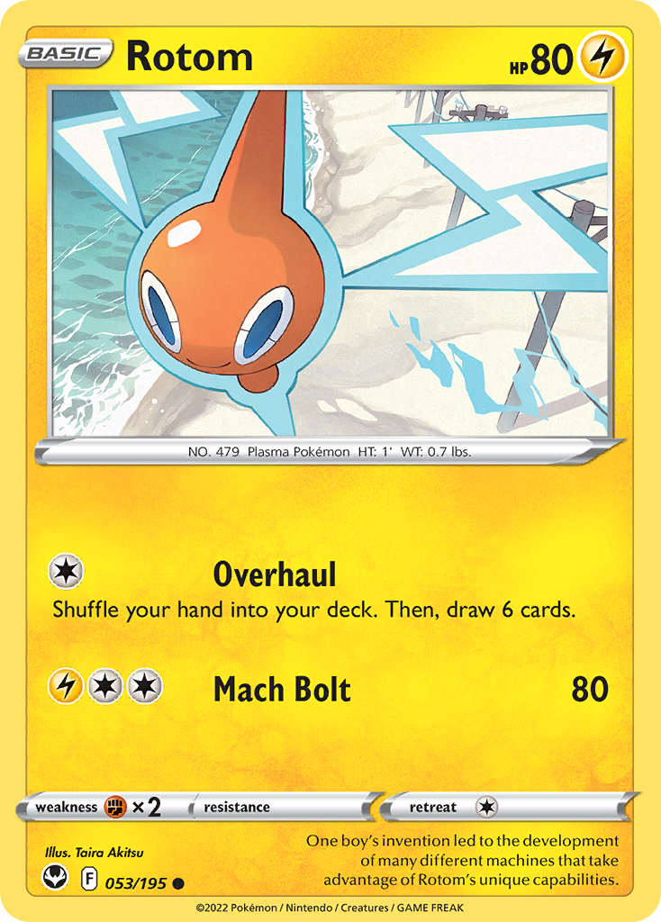 Rotom (53/195) - [Reverse Holo] Silver Tempest (SIT)