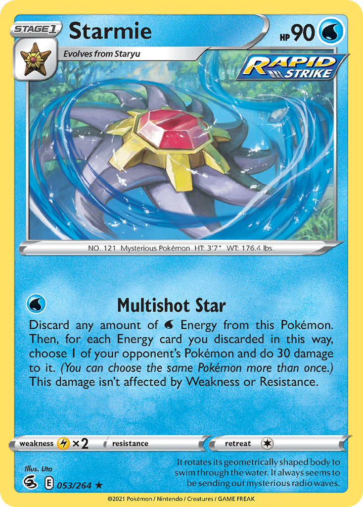 Starmie (53/264) - [Holo Foil] Fusion Strike (FST)