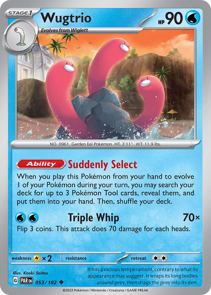 Wugtrio (53/182) - [Reverse Holo] Paradox Rift (PAR)