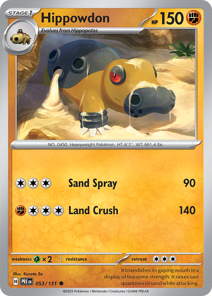 Hippowdon (53/131) - Prismatic Evolutions (PRE)