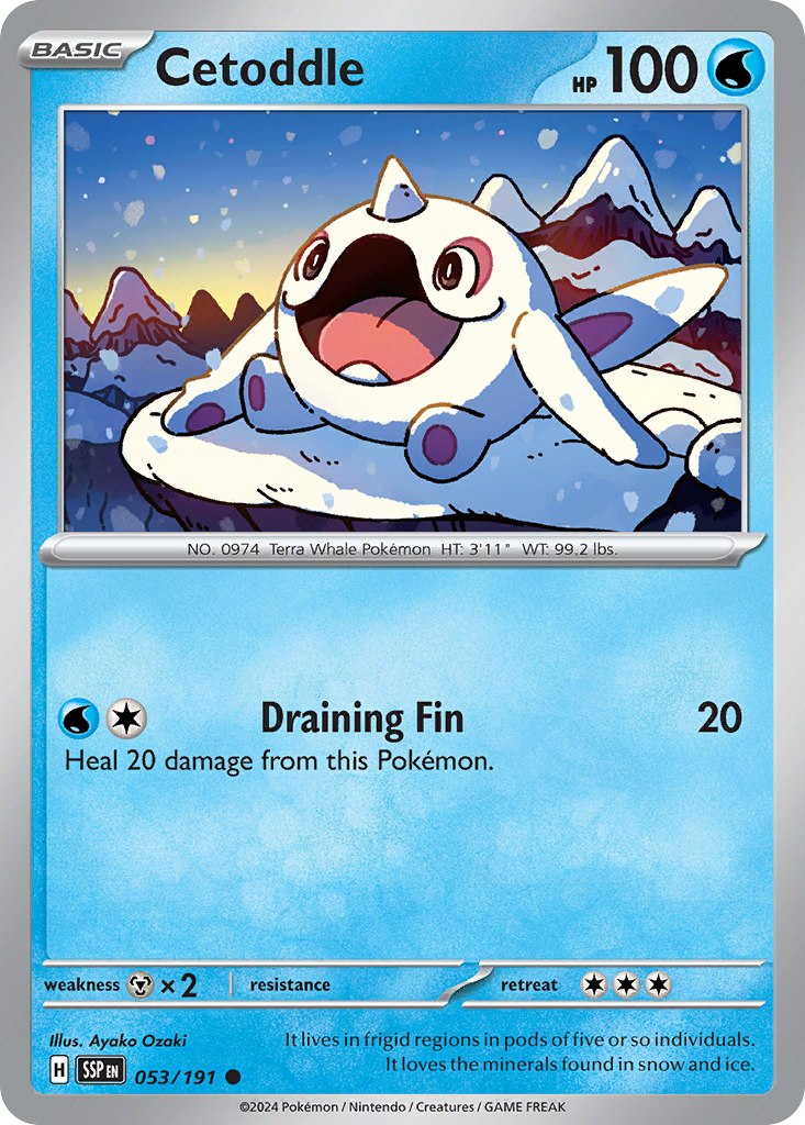 Cetoddle (53/191) - [Reverse Holo] Surging Sparks (SSP)