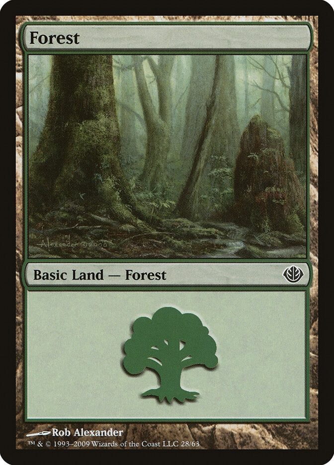 Forest (28) - Duel Decks: Garruk vs. Liliana (DDD)