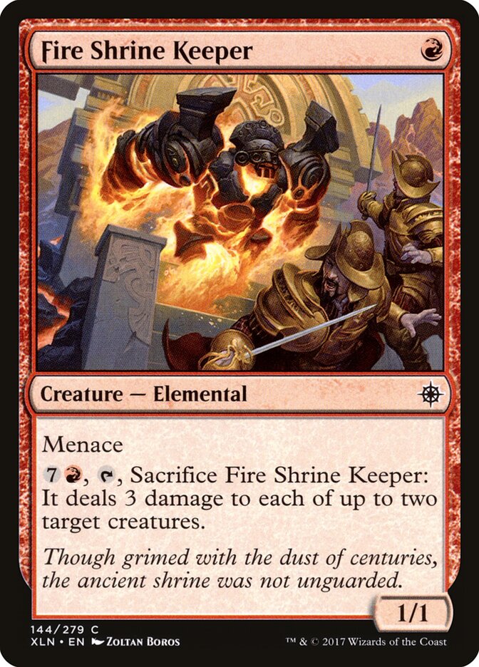 Fire Shrine Keeper (144) - Ixalan (XLN)