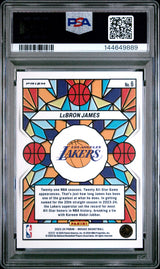 2023 Panini Mosaic Stained Glass #6 Lebron James PSA 10