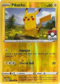 Pikachu - 049/203 (Pokemon League) (49) - League & Championship Cards (PR)
