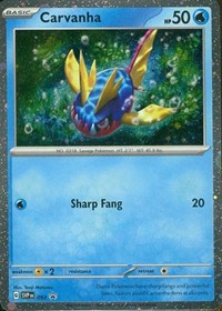 Carvanha - (93) - SV: Scarlet & Violet Promo Cards (SVP)