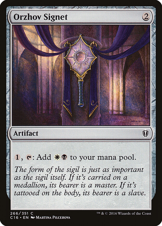 Orzhov Signet (266) - Commander 2016 (C16)