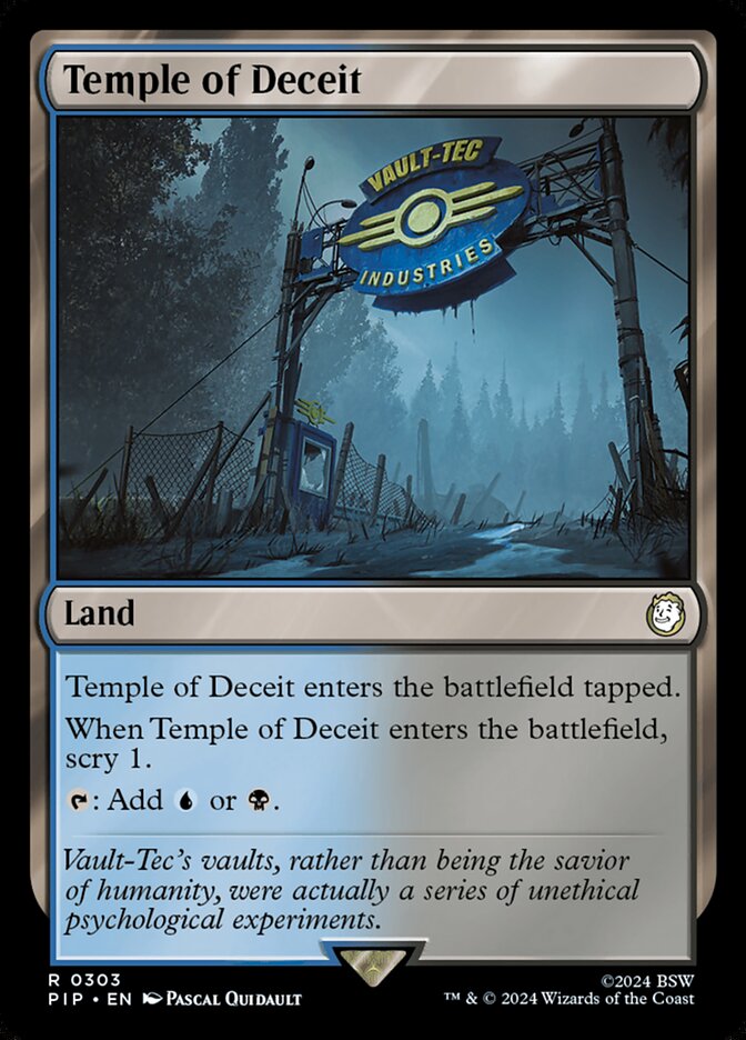 Temple of Deceit - [Foil] Fallout (PIP)