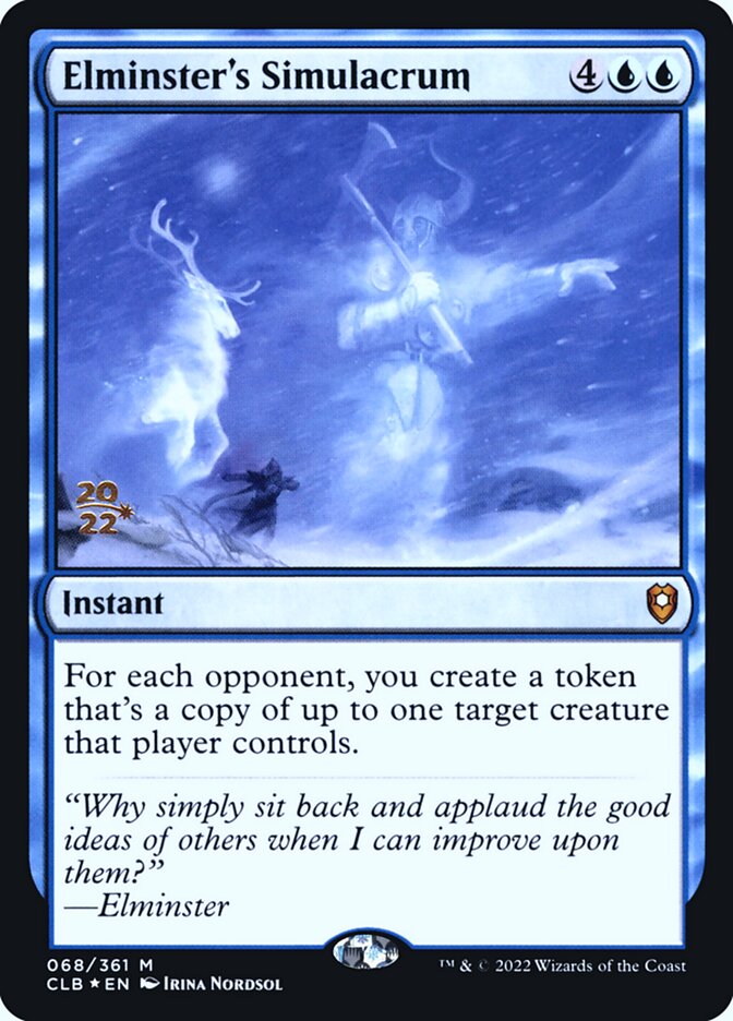 Elminster's Simulacrum (68s) - Battle for Baldur's Gate Promos (PCLB)